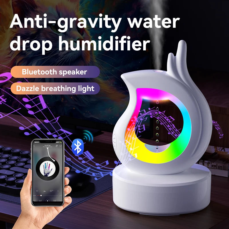 Creative Anti Gravity air Humidifier Ultrasonic Water Drop Diffuser USB for Home Bedroom Office